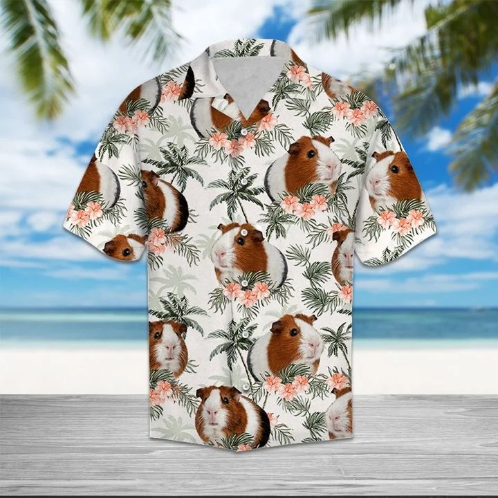 Guinea pig tropical vintage hawaiian shirt 2