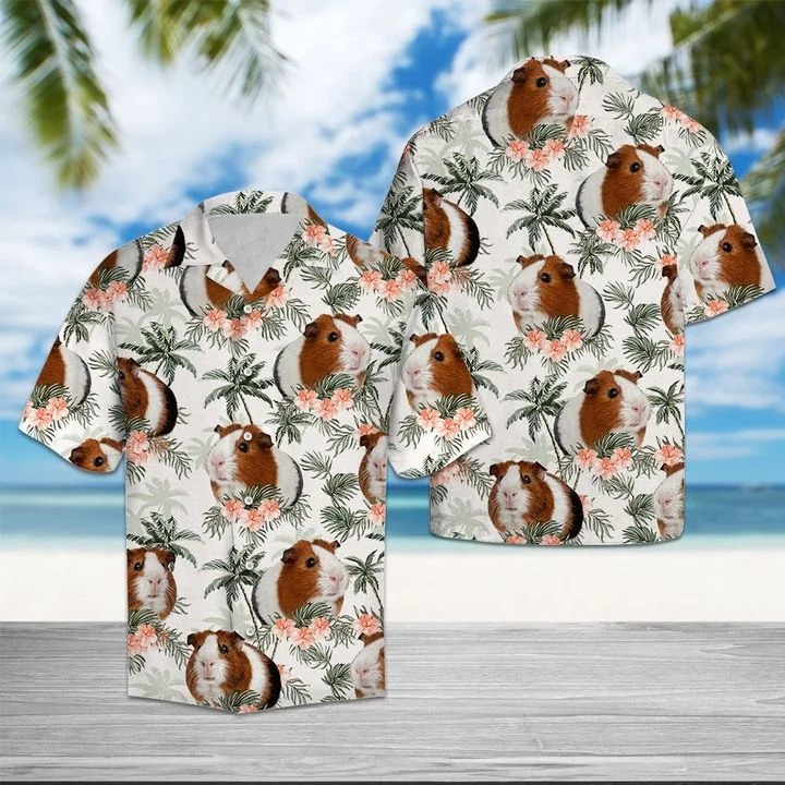 Guinea pig tropical vintage hawaiian shirt