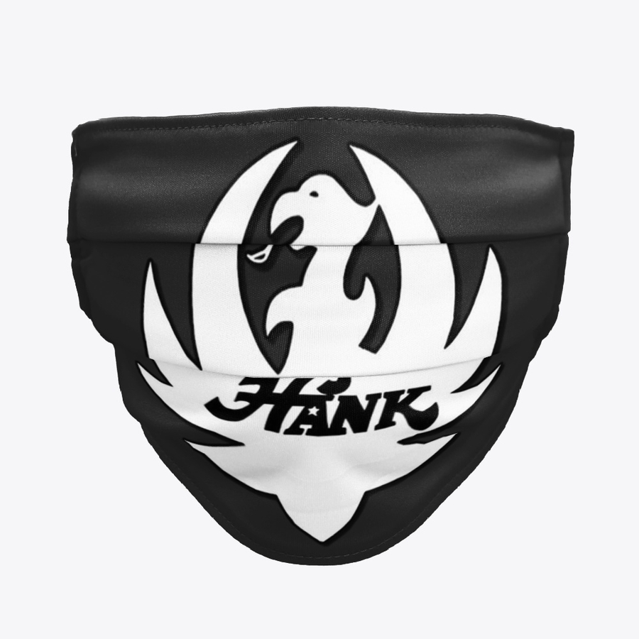 Hank williams logo face mask