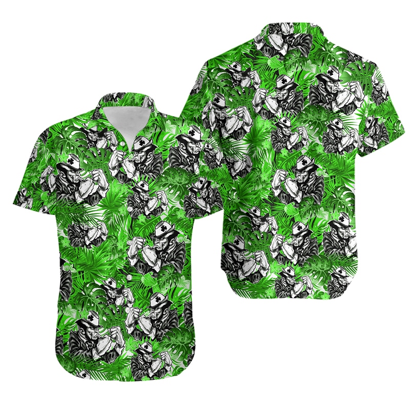 Irish leprechaun hawaiian shirt