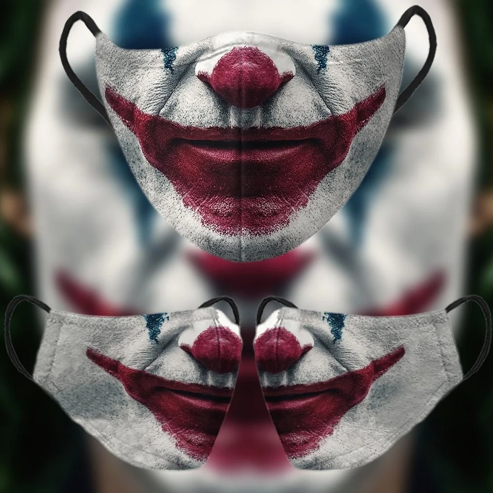 Joker hahaha 3d printed face mask - detail
