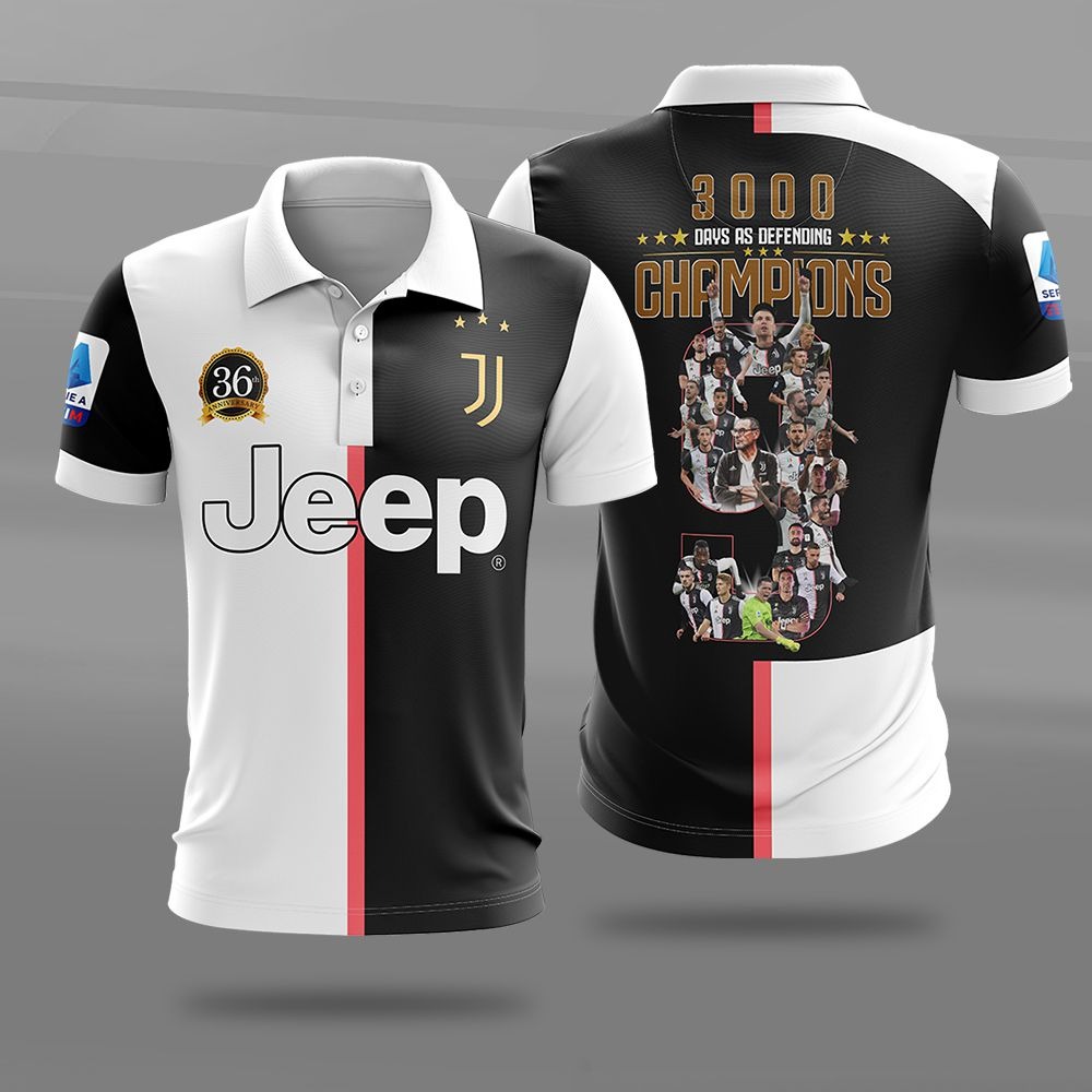 Juventus 3000 days as defending champions 3d polo
