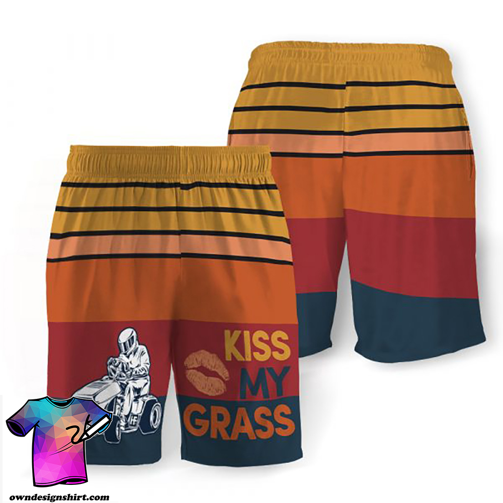Kiss my grass hawaiian shorts