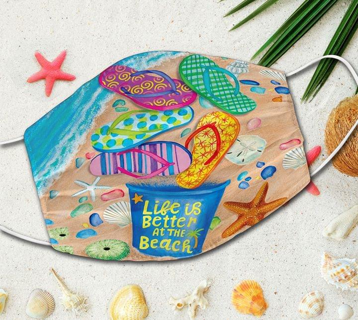 Life is better at the beach face mask – TAGOTEE