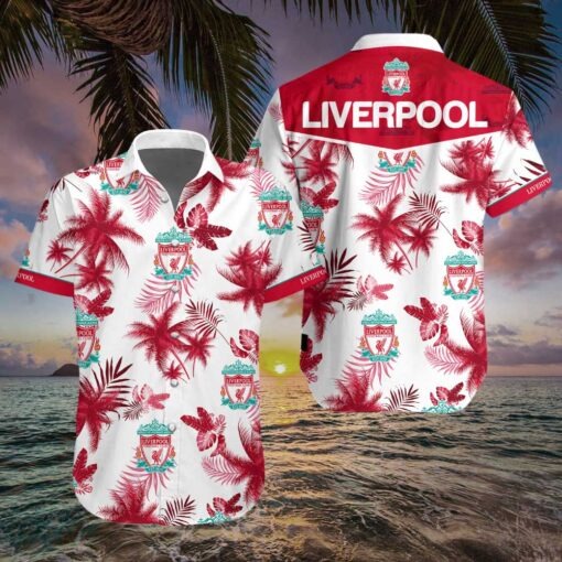 Liverpool football club hawaiian shirt 3d