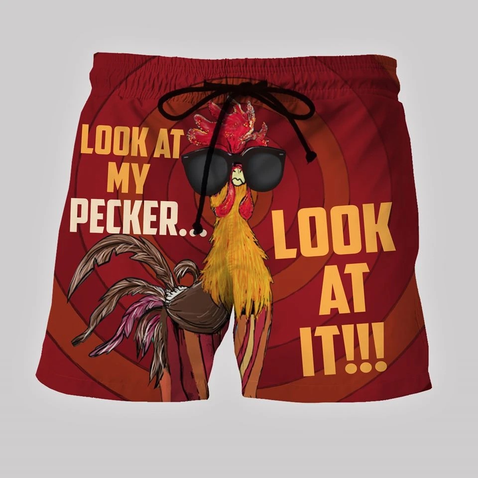 Look at my pecker Look at it Beach Shorts
