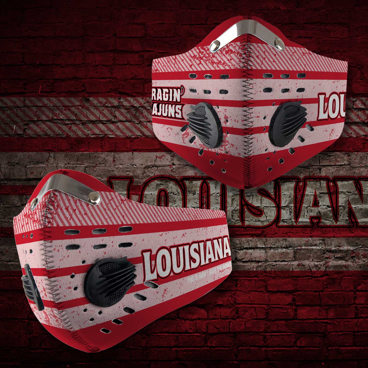 Louisiana ragin cajuns this is how i save the world face mask