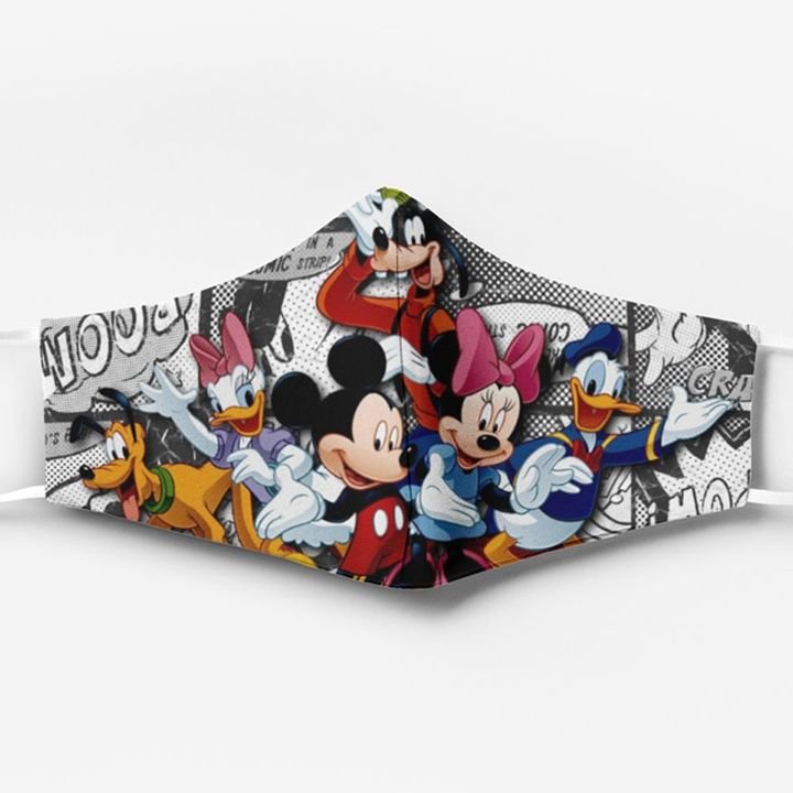Mickey mouse characters full printing face mask