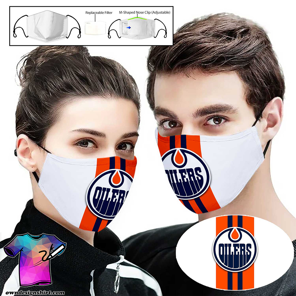 National hockey league edmonton oilers full printing face mask