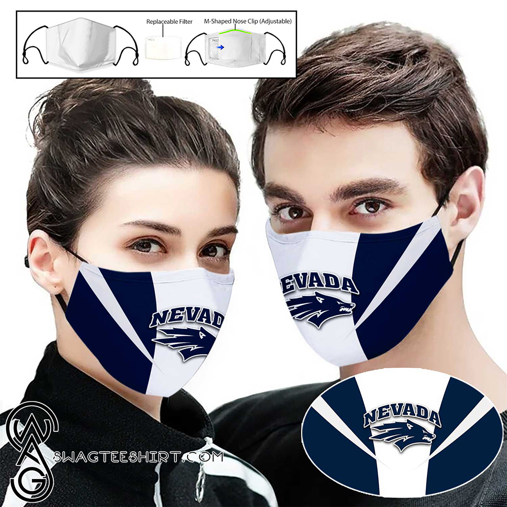 Nevada wolf pack full printing face mask