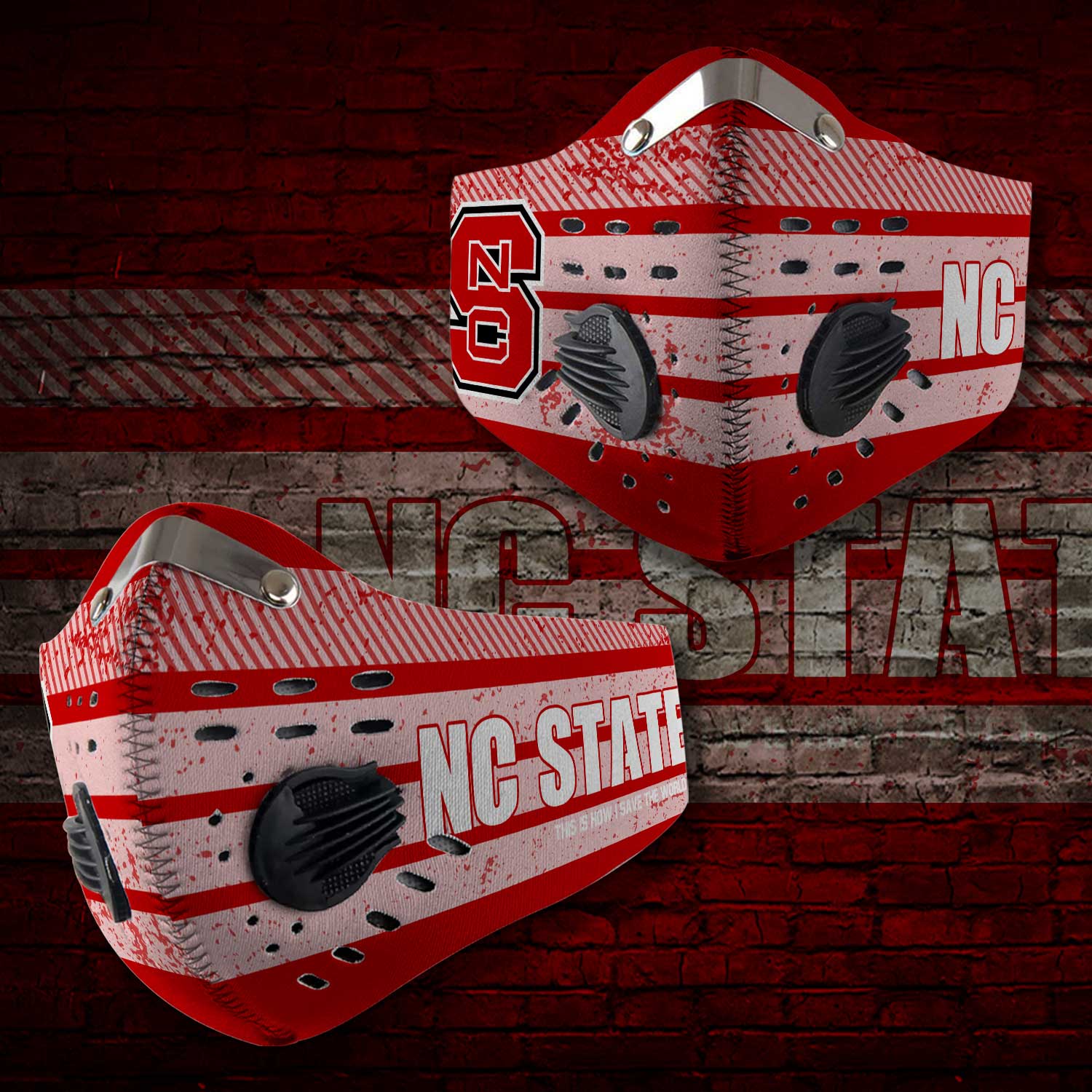 North carolina state wolfpack carbon filter face mask – maria