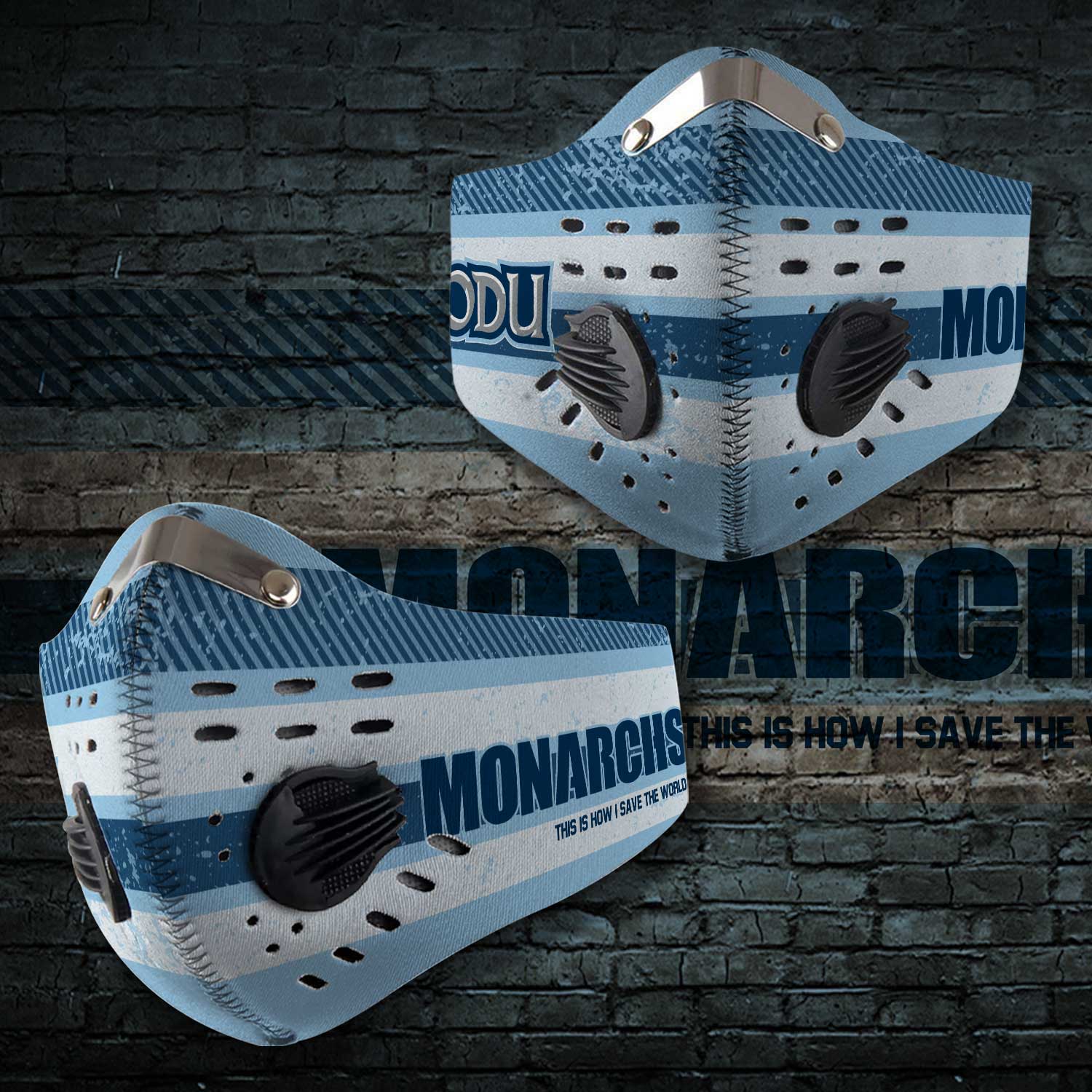 Old dominion monarchs this is how i save the world face mask