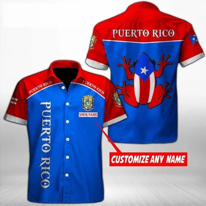 Personalize custom name Puerto rico hawaiian shirt