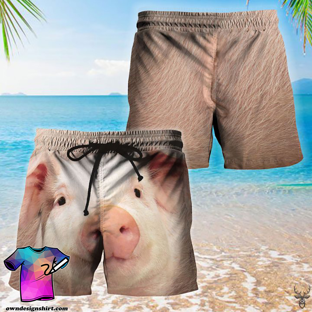 Pig hawaiian shorts