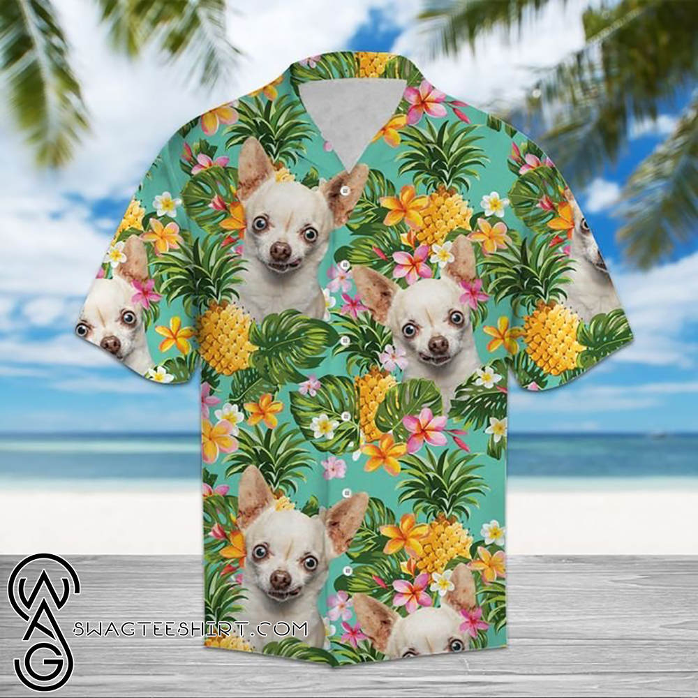 Pineapple chihuahua flower hawaiian shirt – Maria