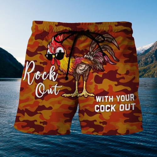 Rock out with your cock out beach short.