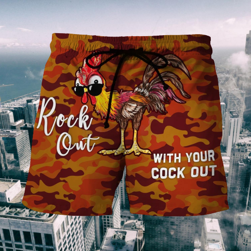 Rock out with your cock out beach short.