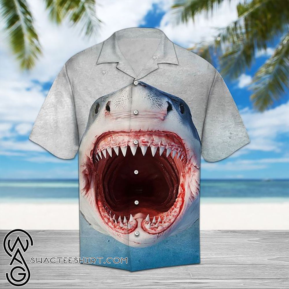 Shark face hawaiian shirt – Maria