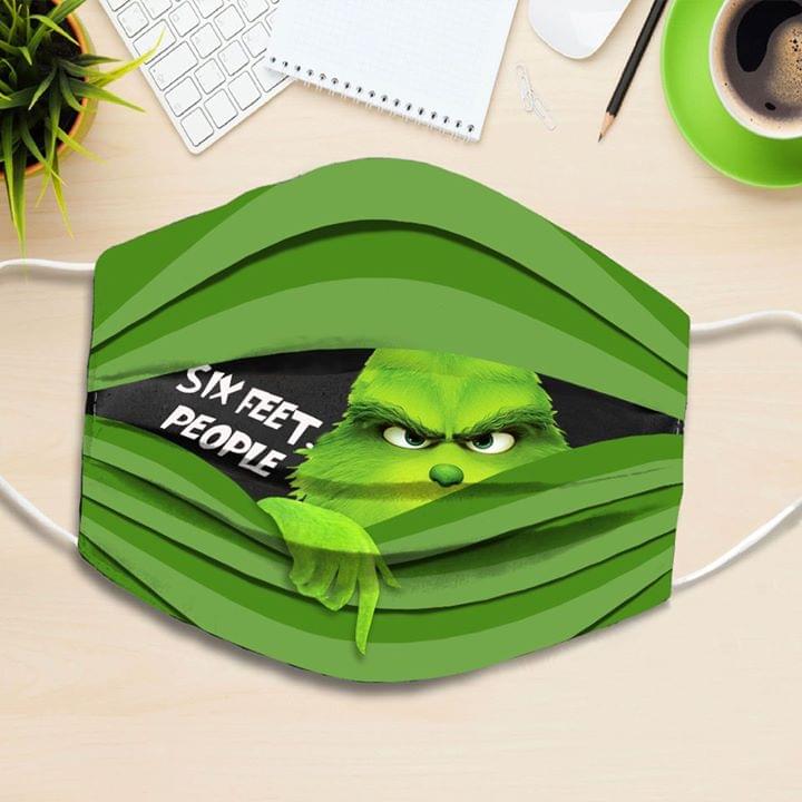 Six Feet People Grinch face mask