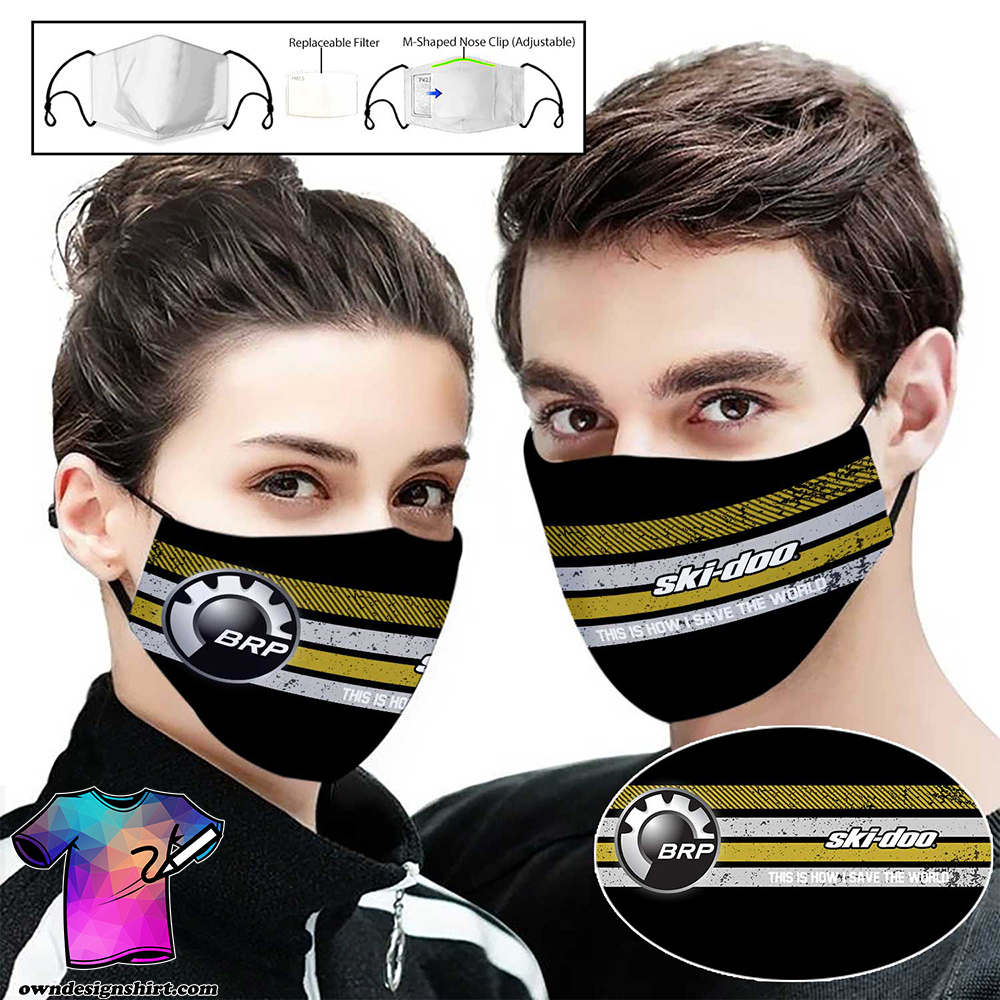 Ski-doo this is how i save the world full printing face mask