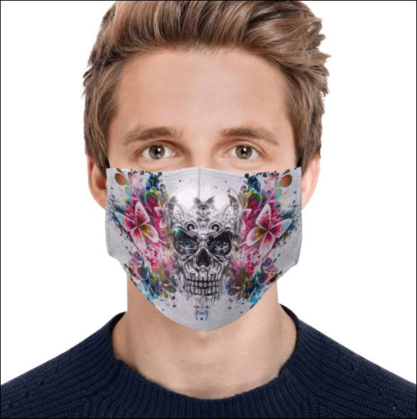 Skull and butterflies face mask – dnstyles