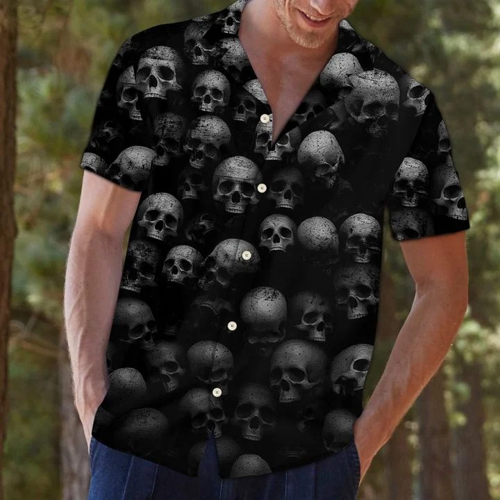 Skull awesome hawaiian shirt