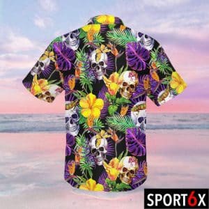 Skull tropical hawaiian shirt 1
