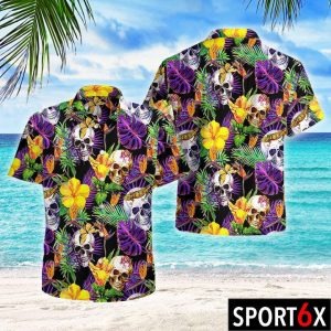 Skull tropical hawaiian shirt 2