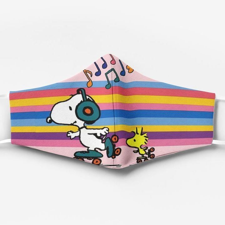 Snoopy and woodstock full printing face mask