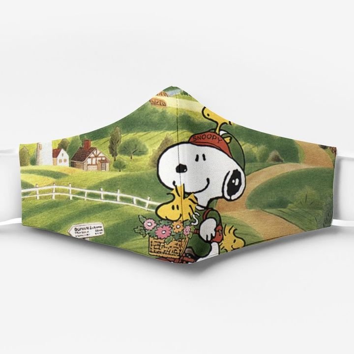 Snoopy and woodstock's relationship full printing face mask