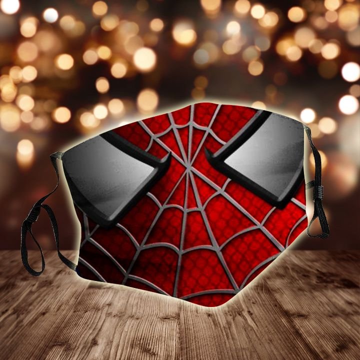 Spider-man face all over printed face mask