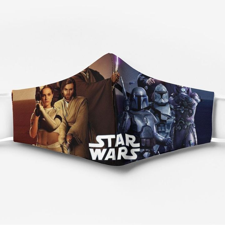 Star wars poster all over printed face mask