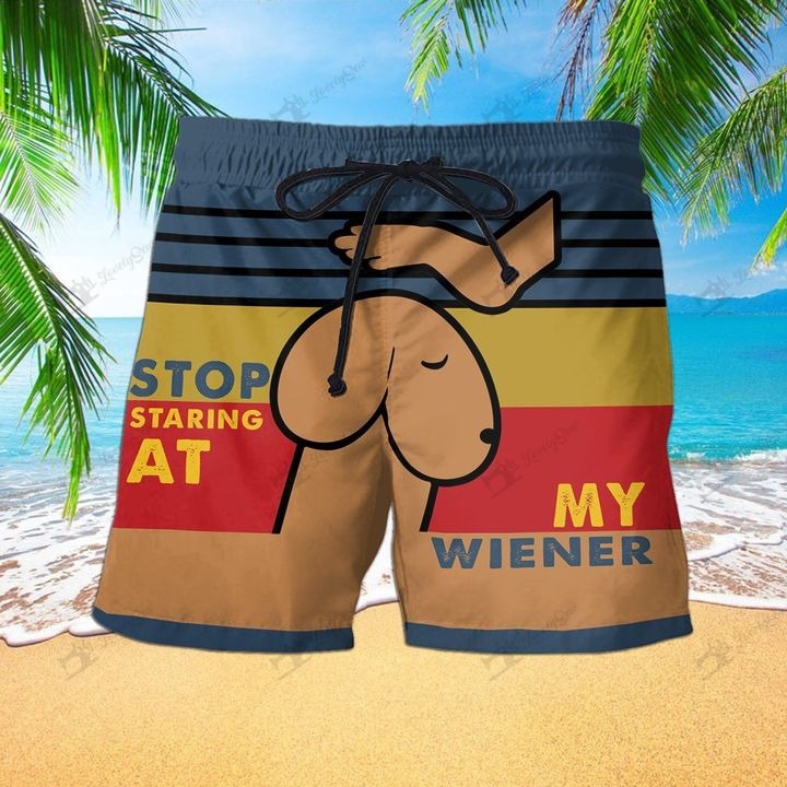 Stop staring at my wiener short
