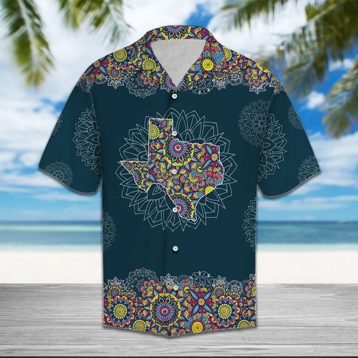 Texas mandala hawaiian shirt 2