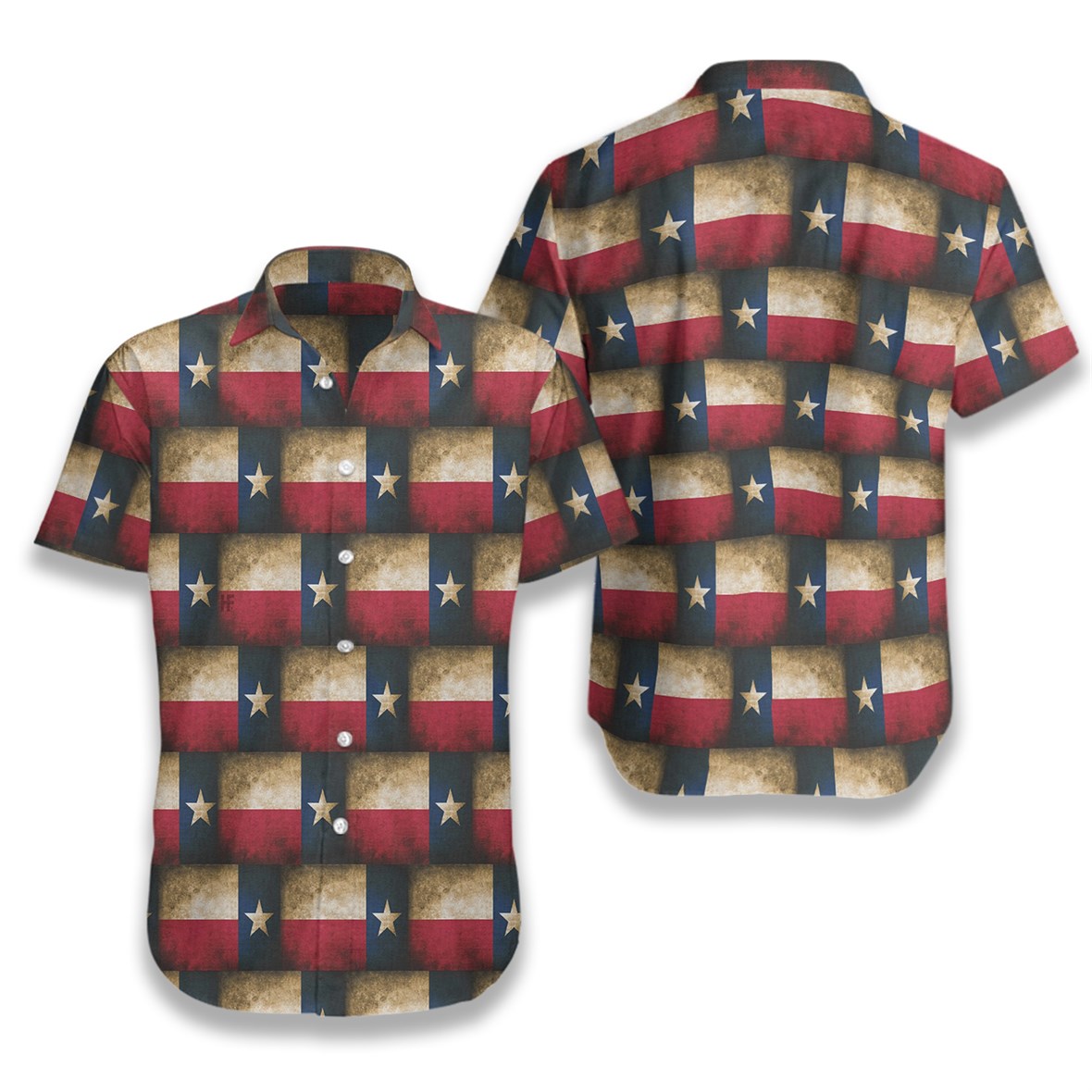 Texas pattern hawaiian shirt