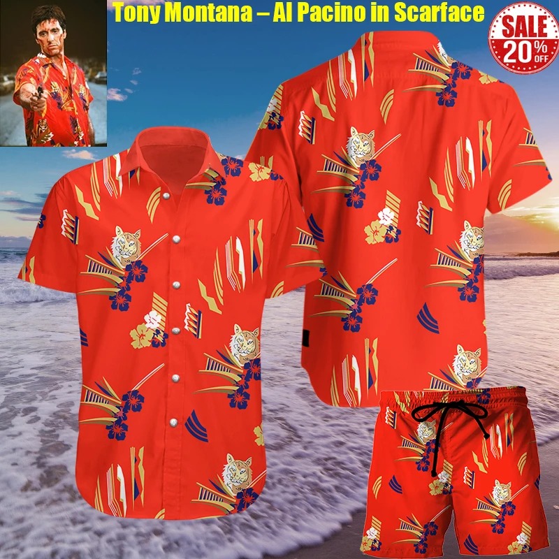 Tony Montana The godfather hawaiian shirt 1
