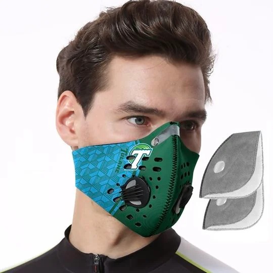 Tulane Green Wave football face mask