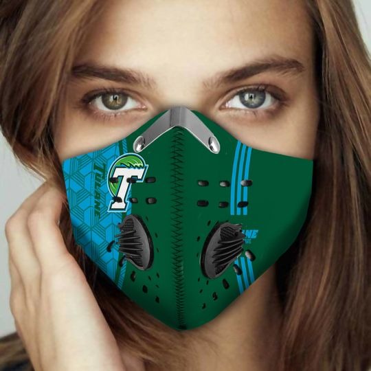 Tulane Green Wave football face mask