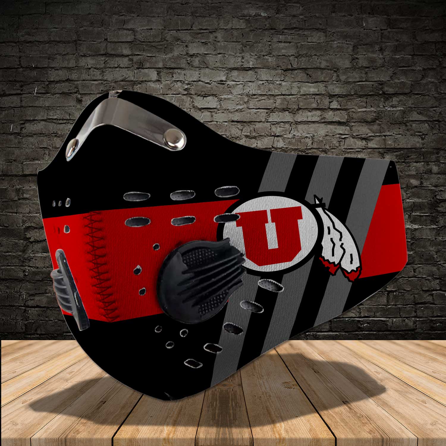 Utah utes football carbon filter face mask – maria
