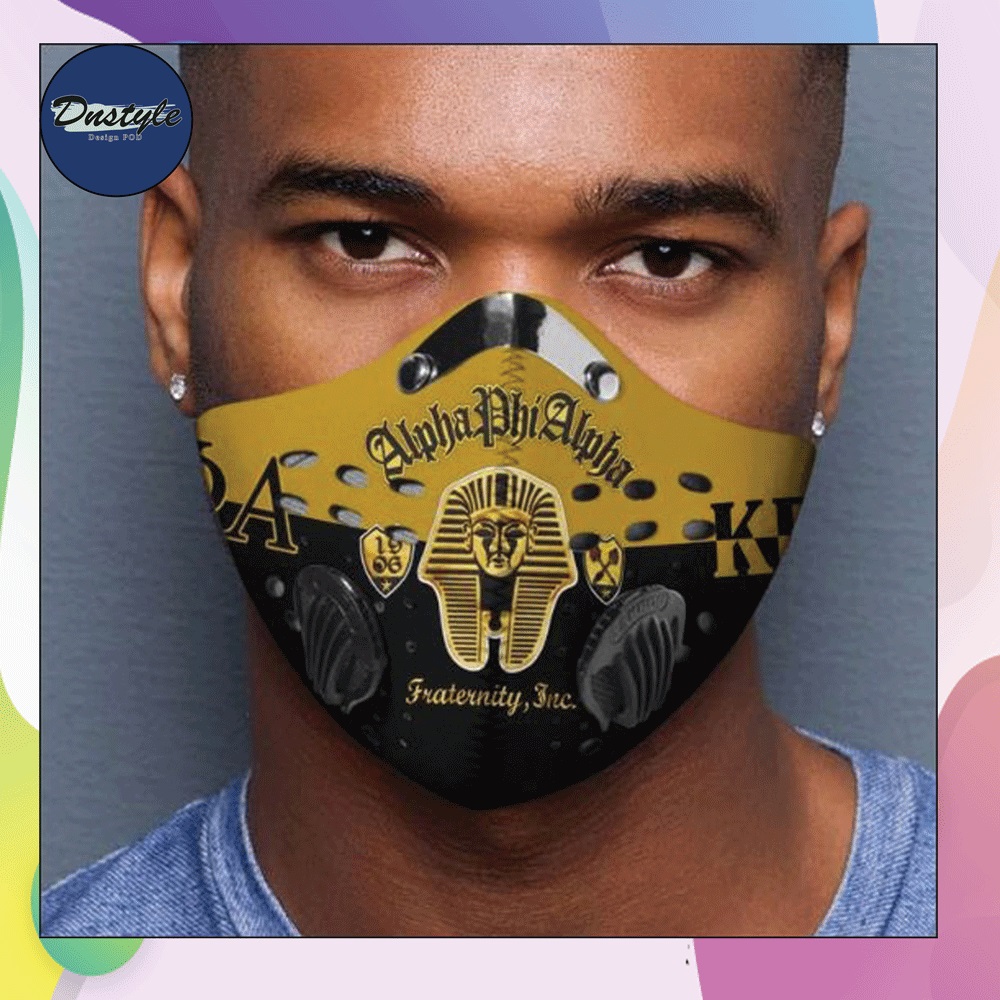 Alpha Phi Alpha logo face mask with filter