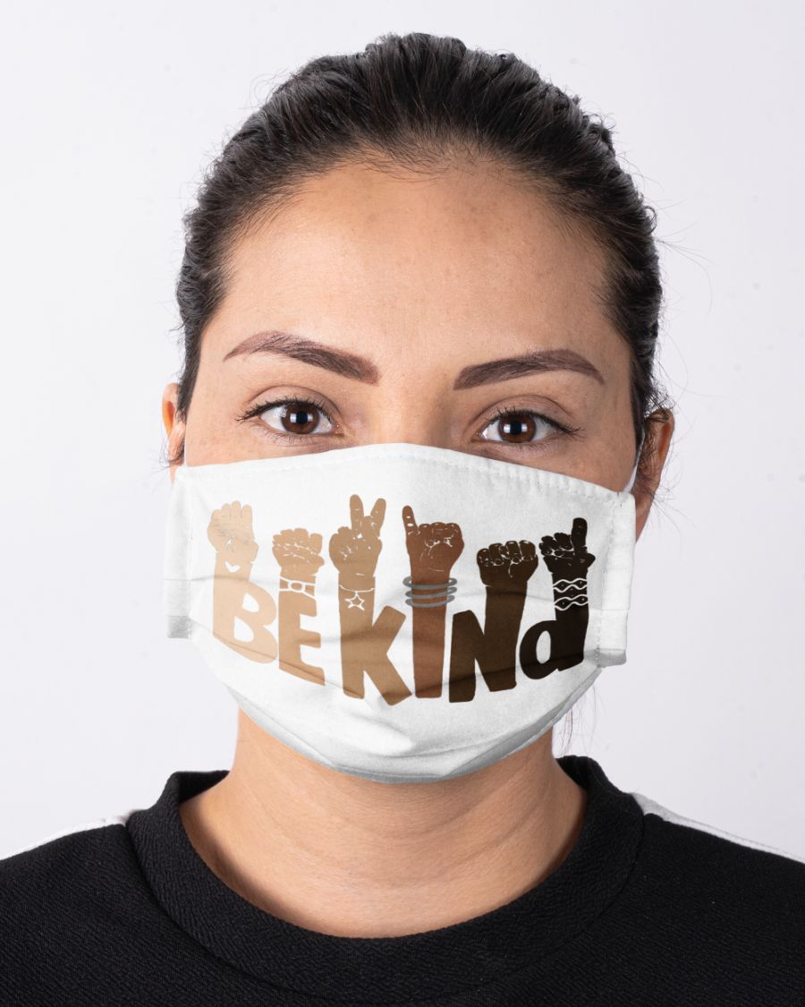 Be kind sign language face mask