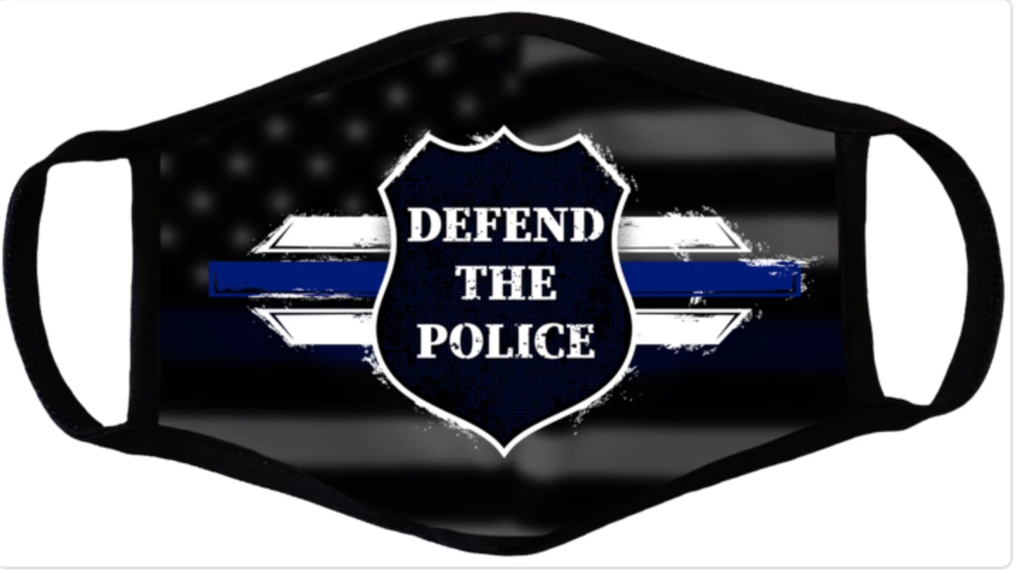 Defend the Police face mask