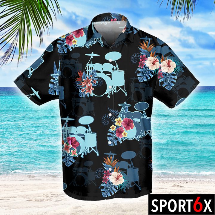 Drum tropical hawaiian shirt 2