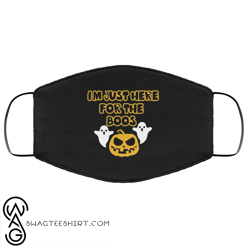 [special edition] Halloween ghost im just here for the boos face mask – maria