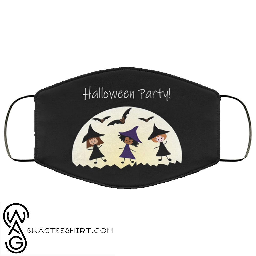 [special edition] Halloween party witches all over printed face mask – maria