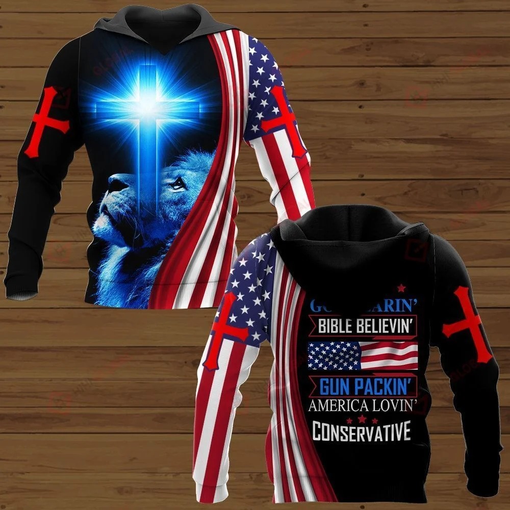 I'm a god fearin' bible believin' 3d all over printed hoodie, shirt, hawaiian shirt 2