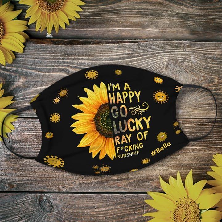 I’m a happy go lucky ray of fucking sunshine sunflower face mask – TAGOTEE
