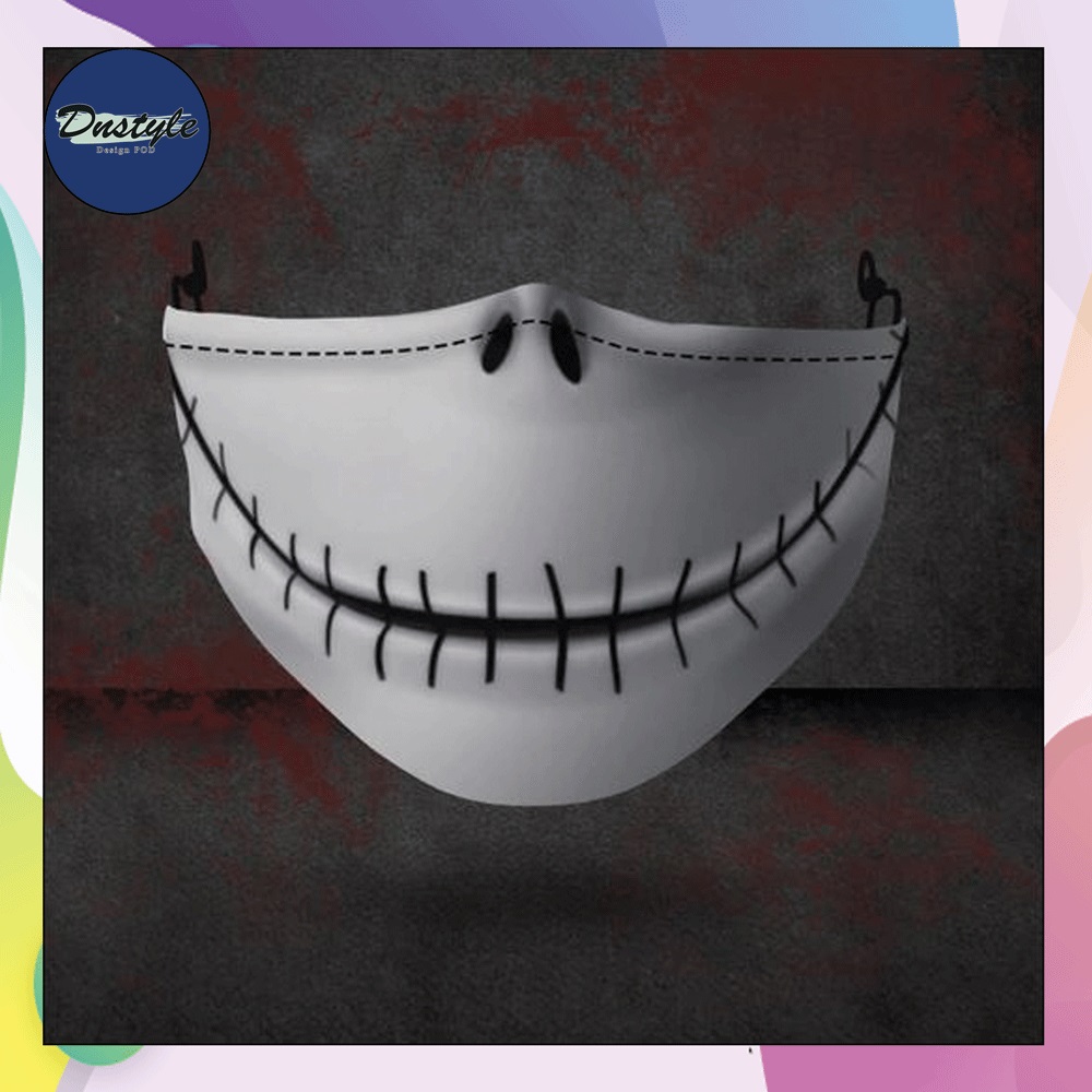 Jack Skellington mouth 3D face mask