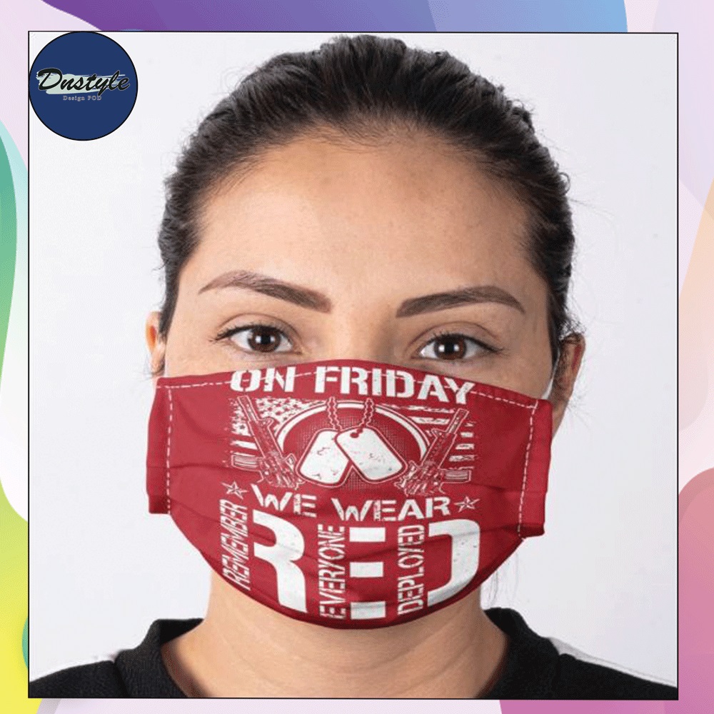 On friday we wear red face mask