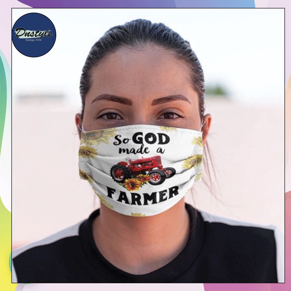 So God made a farmer face mask